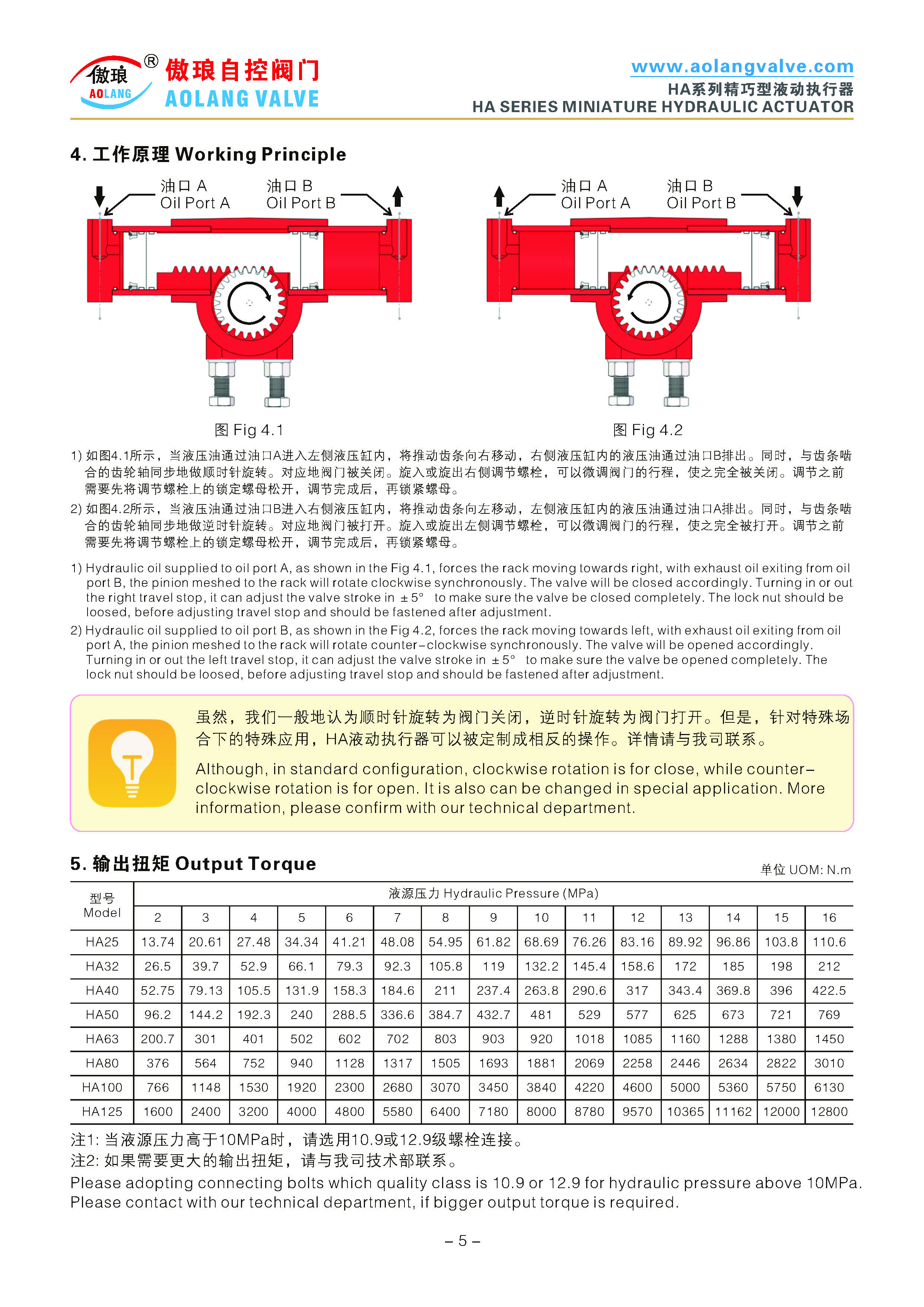 液动执行器介绍